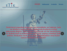 Tablet Screenshot of etikhukuk.com